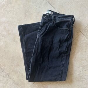 Abercrombie Low Rise 90s Straight Black Jeans 28